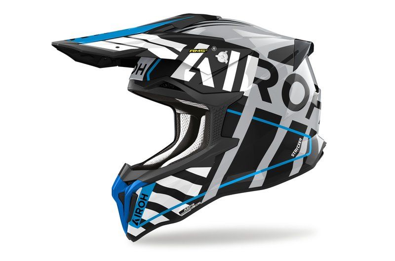 Kask AIROH STRYCKER BRAVE NIEBIESKO-SZARY 2XL