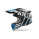 Kask AIROH STRYCKER BRAVE NIEBIESKO-SZARY 2XL