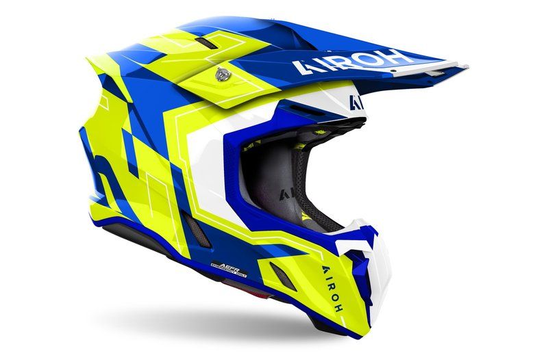 Kask AIROH TWIST 3 Dizzy BLUE/YELLOW GLOSS 2XL