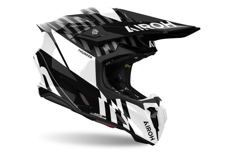 Kask AIROH TWIST 3 THUNDER BLACK/WHITE GLOSS 2XL