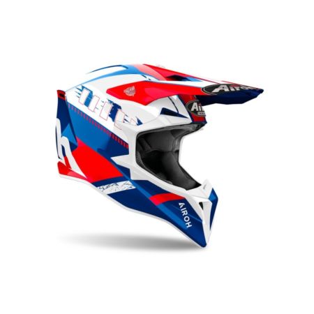 Kask AIROH WRAAAP Feel BLUE/RED GLOSS 2XL