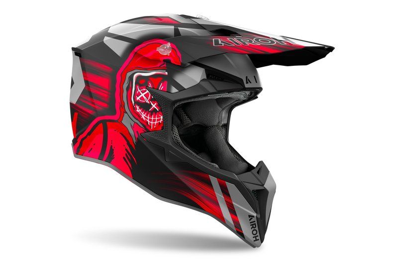 Kask AIROH WRAAAP Cyber RED MATT 2XL