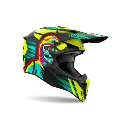 Kask AIROH WRAAAP Cyber YELLOW MATT 2XL