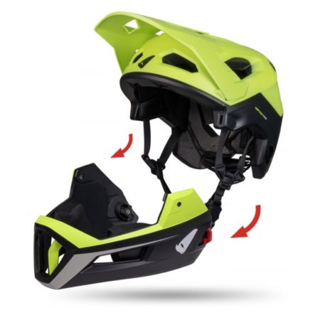Kask UFO defcon two czarny/żółty neon rozmiar L/XL