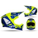 Kask echus UFO niebieski/żółty fluo S