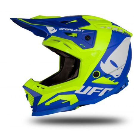 Kask echus UFO niebieski/żółty fluo S
