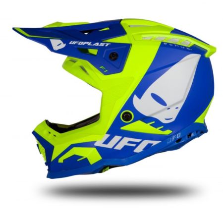 Kask echus UFO niebieski/żółty fluo S