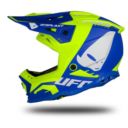 Kask echus UFO niebieski/żółty fluo S