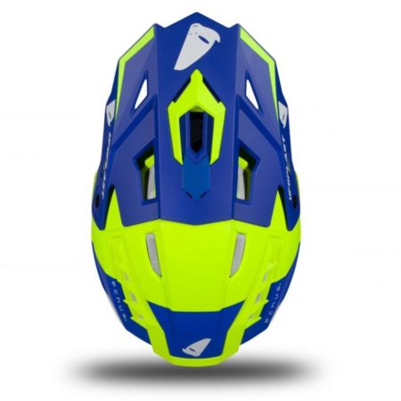 Kask echus UFO niebieski/żółty fluo S