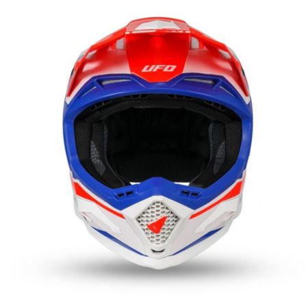 Kask echus UFO czerwony/niebieski/biały M