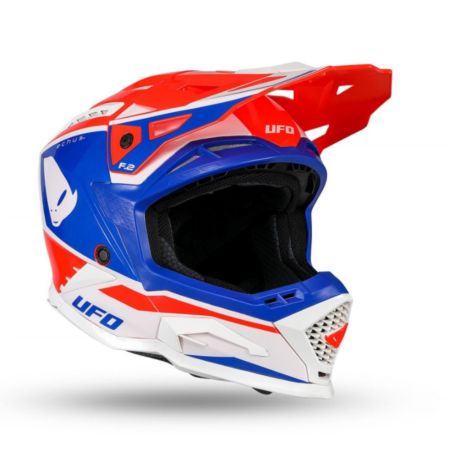 Kask echus UFO czerwony/niebieski/biały XL