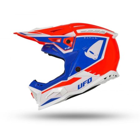 Kask echus UFO czerwony/niebieski/biały XL