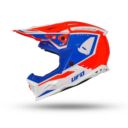 Kask echus UFO czerwony/niebieski/biały XL