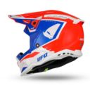 Kask echus UFO czerwony/niebieski/biały XL