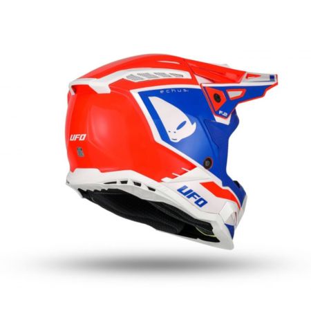 Kask echus UFO czerwony/niebieski/biały XL