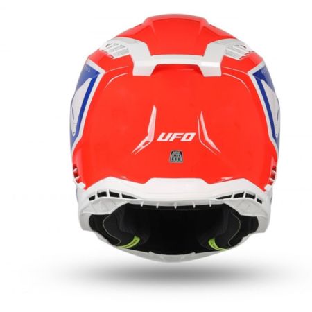 Kask echus UFO czerwony/niebieski/biały XL