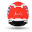 Kask echus UFO czerwony/niebieski/biały XL