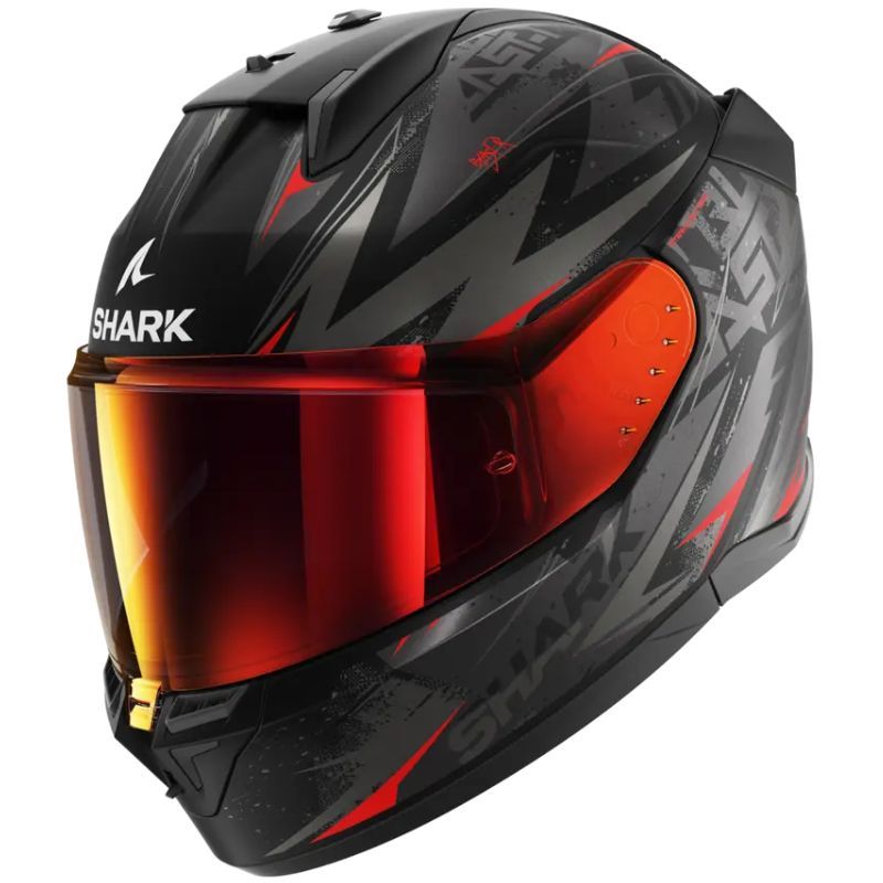 Kask shark d-skwal 3 blast-r mat black anth red m
