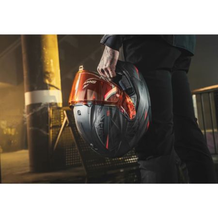 Kask shark d-skwal 3 blast-r mat black anth red l