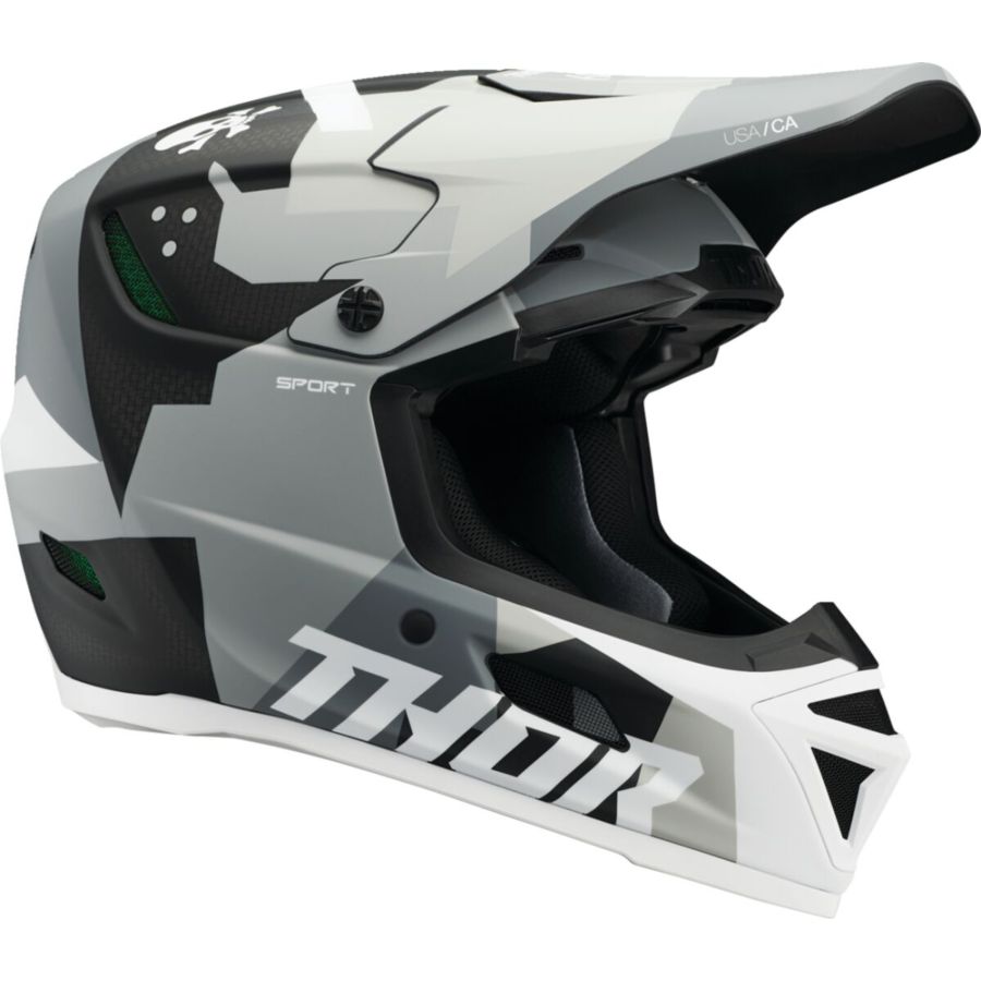 Kask THOR REFLEX SPORT CARBON GY/WH szary XS