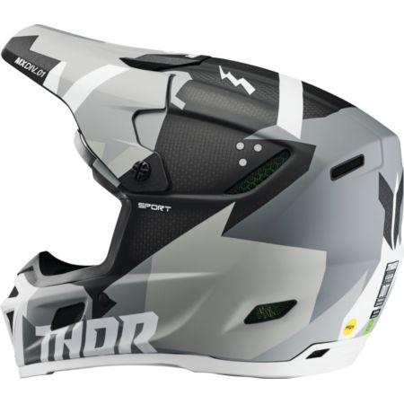 Kask THOR REFLEX SPORT CARBON GY/WH szary XS