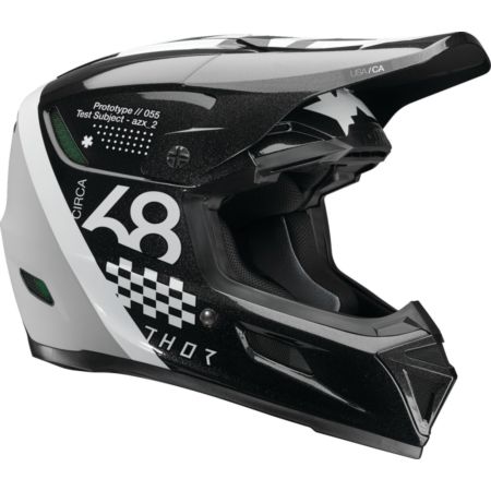Kask THOR REFLEX SPORT RIOT BK/WH czarny XS
