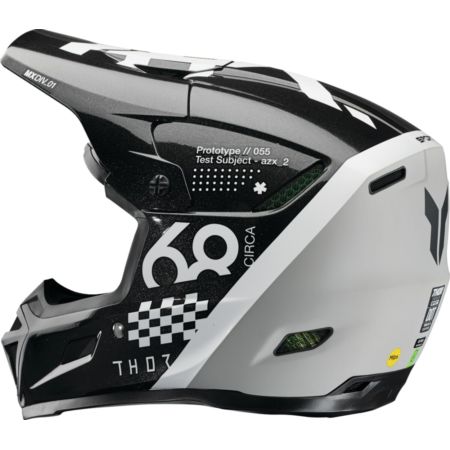 Kask THOR REFLEX SPORT RIOT BK/WH czarny XS