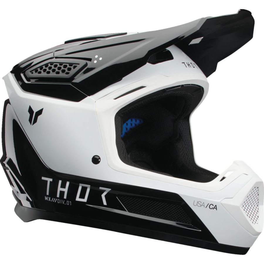 Kask THOR FLEET STORM BK/WH czarny XS