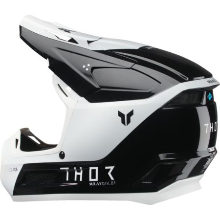 Kask THOR YOUTH FLEET STORM BK/WH czarny S