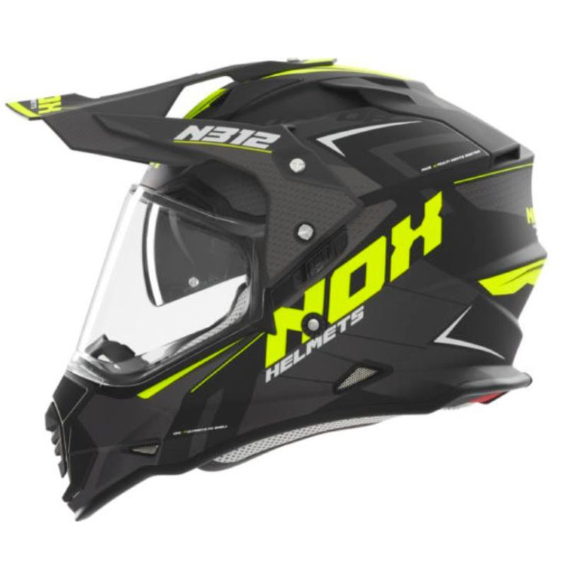 Kask NOX Dual Offroad Trail Duosport Fluo Mat L