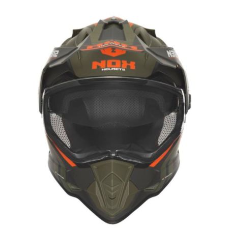 Kask NOX Dual off road N312 Vapor khaki orange L