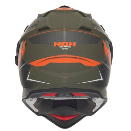 Kask NOX Dual off road N312 Vapor khaki orange L