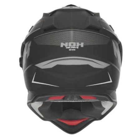 Kask NOX Dual off road N312 Vapor Czarny tytan L