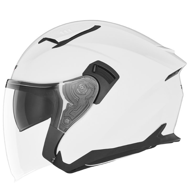Kask NOX Otwarty Jet N130 biały połysk L