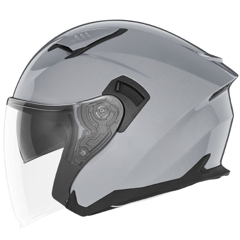 Kask NOX Otwarty Jet N130 szary połysk L Kask NOX Otwarty Jet N130 szary połysk L