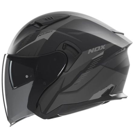 Kask NOX Otwarty Jet N130 czarny mat L