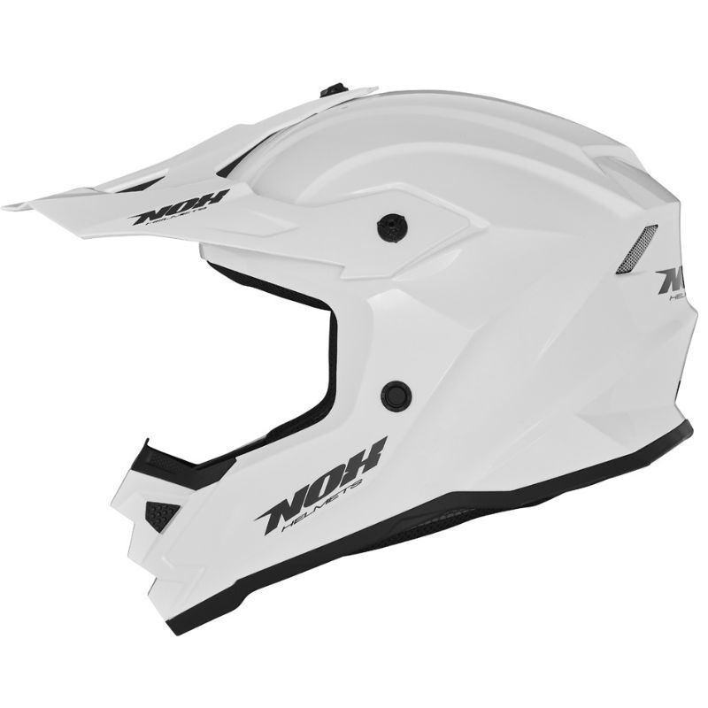Kask dziecięcy NOX N761 Solid biały połysk L