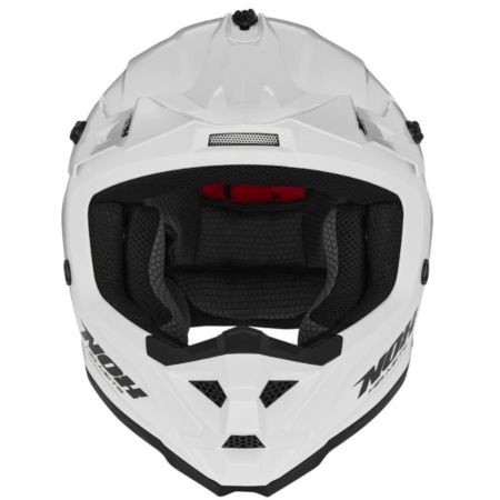 Kask dziecięcy NOX N761 Solid biały połysk L