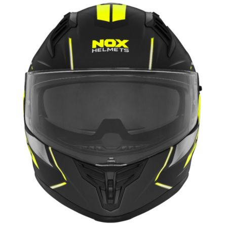 Kask NOX N401 integralny czarny mat L
