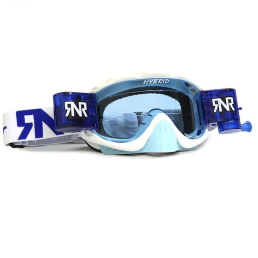 Gogle RIP N ROLL ltd edition white- blue clear