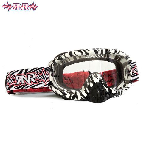 Gogle RIP N ROLL hybrid wild black/white tear OFF