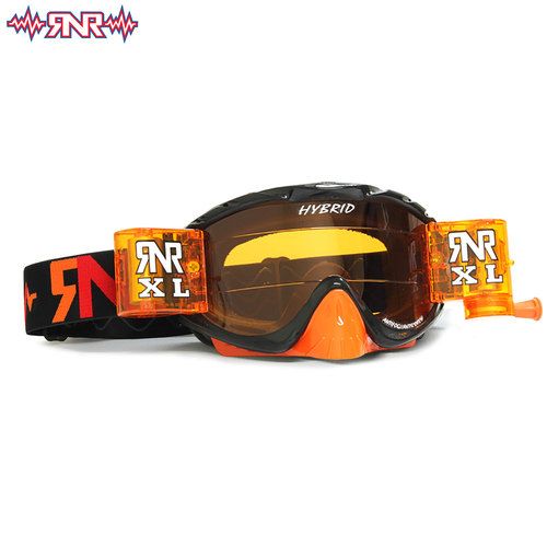 Gogle RIP N ROLL hybrid xl ltd black/orange roll o