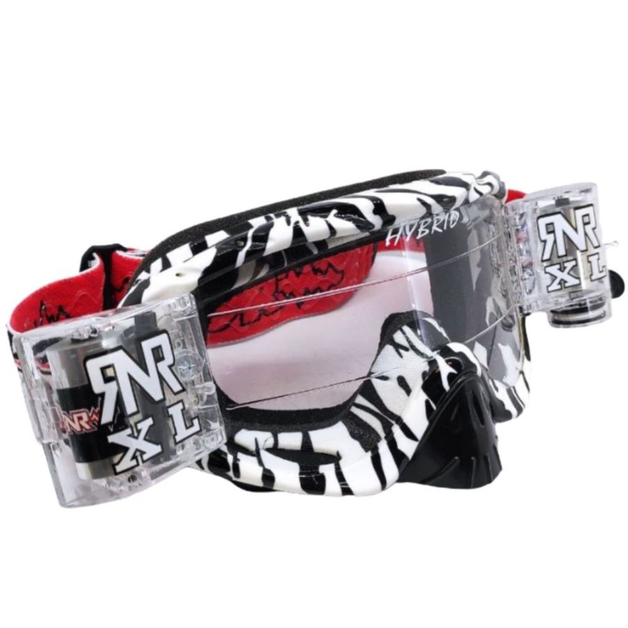 Gogle RIP N ROLL hybrid xl wild black/white roll o