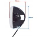 Lampa przód 7" boczne mocowanie h4 chrom