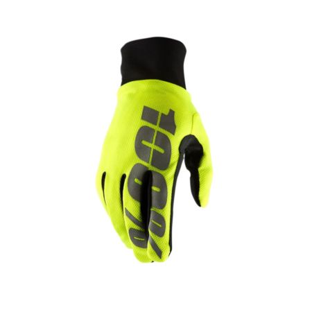 Rękawiczki 100% hydromatic neon yellow wp S