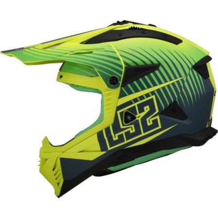 Kask LS2 MX708 fast II duck matt h-v green yel 2XS