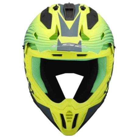 Kask LS2 MX708 fast II duck matt h-v green yel 2XS