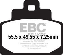 Klocki hamulcowe EBC SFA PIAGGIO MP3