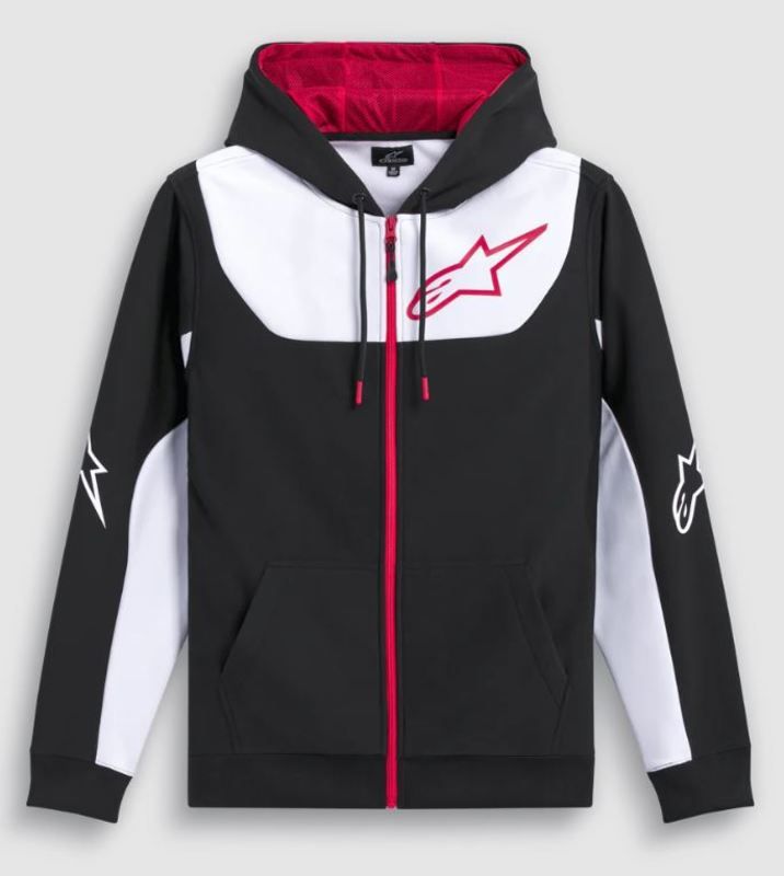 Bluza ALPINESTARS FLEECE SESSION V3 blk/wht/red L