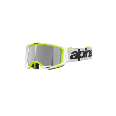 Gogle ALPINESTARS VISION 8 WORDMARK white/yellow